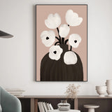 Ex Display - Scandi Botanical, Style C, By Plus X Studio 70cm x 100cm Framed Canvas - Oak Frame Wall Art Gioia-Local