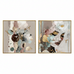 Set Of 2 - Camilla, Style A & B, By Bella Eve Wall Art Gioia-Local 50x50cm Framed Canvas Gold