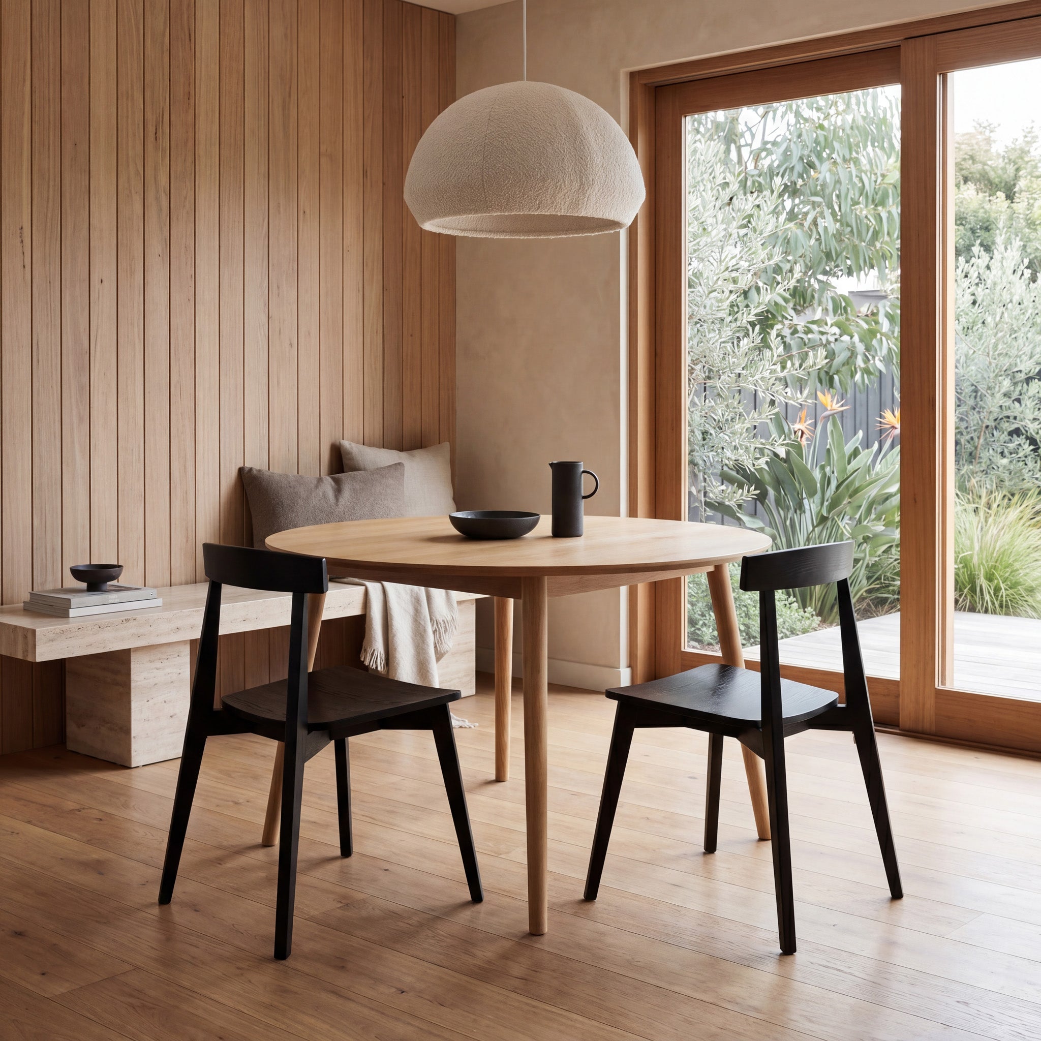 Set of 2 - Jira Wood Dining Chair - Black Dining Chair Drake-Core