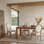 Set of 2 - Lula Natural Dining Chair - Dawn Beige Dining Chair LJ-Core