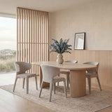 Set of 2 - Pollard Dining Chair - Clay Grey Dining Chair Freehold-Core