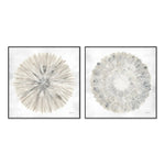 Set of 2 - Natures Pinwheel, Style A & B, By Yvette St. Amant Wall Art Gioia-Local 50x50cm Framed Canvas Black