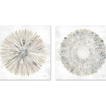 Set of 2 - Natures Pinwheel, Style A & B, By Yvette St. Amant Wall Art Gioia-Local 50x50cm Framed Canvas Gold