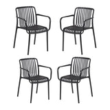 Set of 4 - Isabella Dining Chair - Black Outdoor Chair The Form-Local   