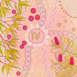 She who Guides, By Domica Hill Wall Art Gioia-Local Gold Framed Canvas 50x50cm