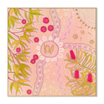 She who Guides, By Domica Hill Wall Art Gioia-Local Oak Framed Canvas 50x50cm