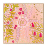 She who Guides, By Domica Hill Wall Art Gioia-Local Oak Framed Canvas 50x50cm