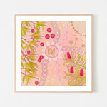 She who Guides, By Domica Hill Wall Art Gioia-Local Black Framed Poster 50x50cm