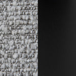 Ex Display - Jovan 68cm Brush Black Bar Stool - Silver Grey Boucle Bar Stool Blue Steel Sofa- Core