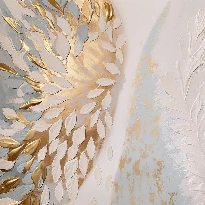 Sofly Rise, By Bella Eve Wall Art Gioia-Local Gold Framed Canvas 50x50cm