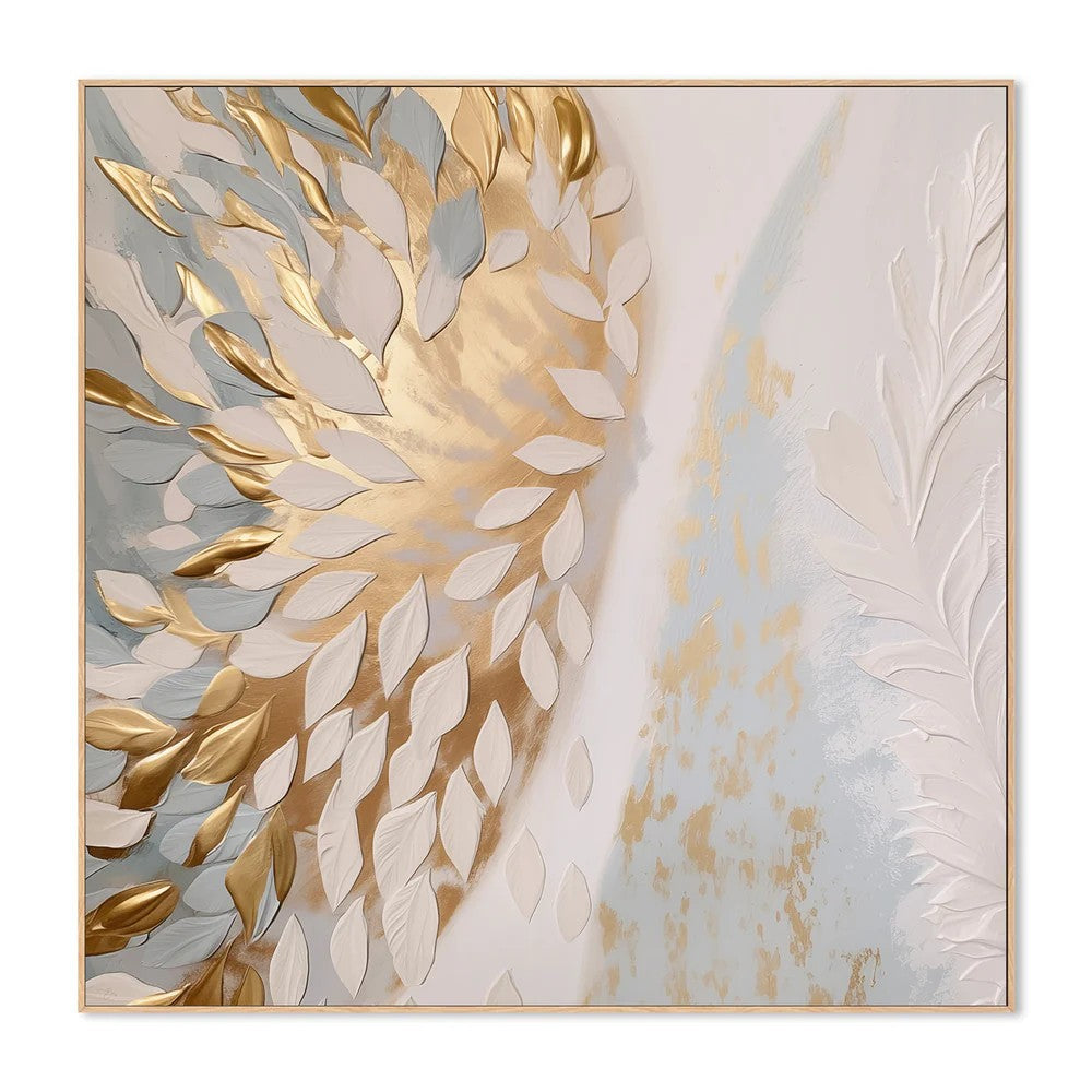 Sofly Rise, By Bella Eve Wall Art Gioia-Local Oak Framed Canvas 50x50cm