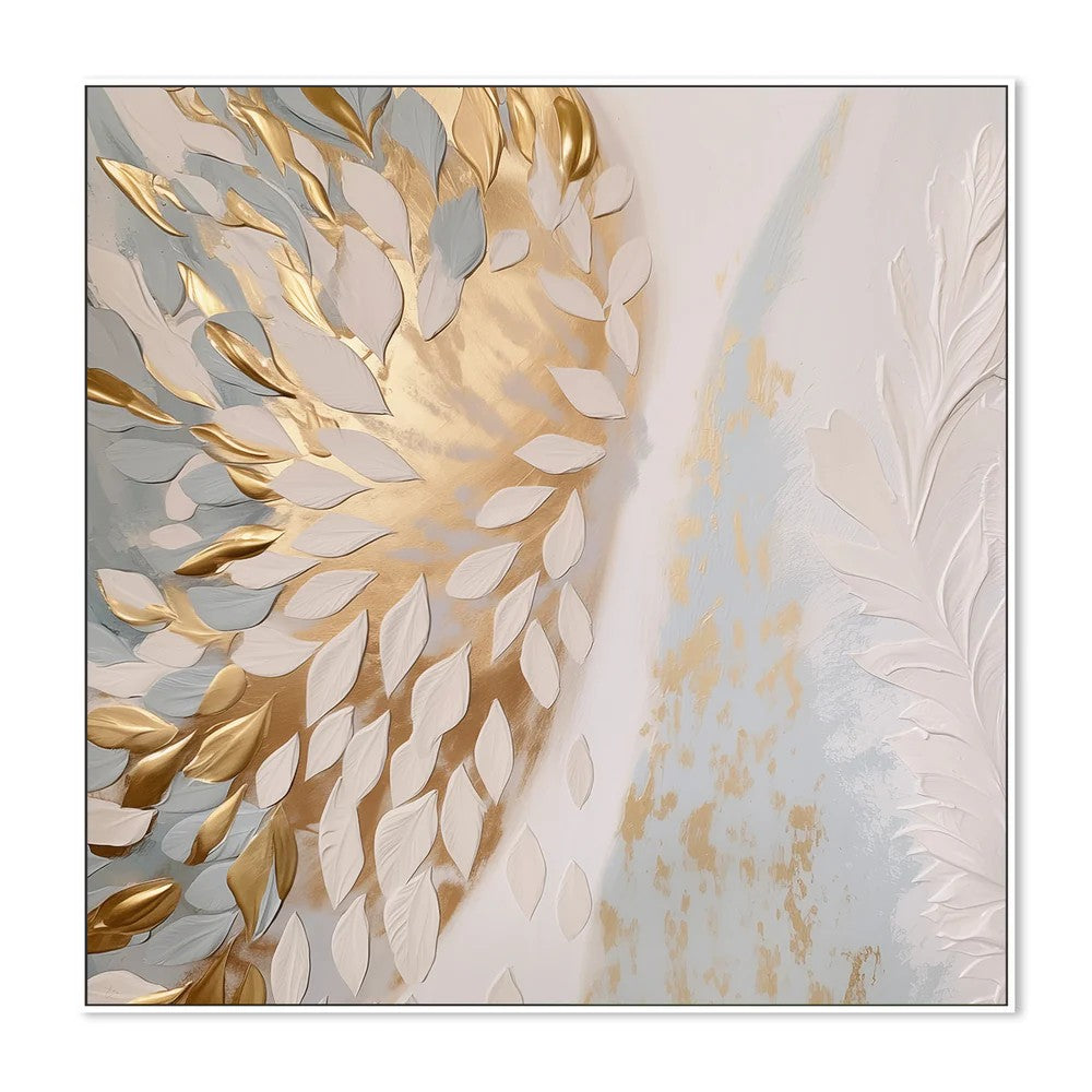 Sofly Rise, By Bella Eve Wall Art Gioia-Local White Framed Canvas 50x50cm