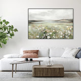 Soft Meadow Under Cloudy Sky, By Hannah Dawson Wall Art Gioia-Local