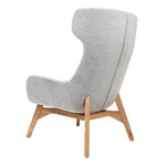 Solypac Fabric Wingback Chair - Light Grey Lounge Chair Rline-Local