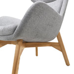 Solypac Fabric Wingback Chair - Light Grey Lounge Chair Rline-Local