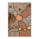 Spirits In The Sky, By Domica Hill Wall Art Gioia-Local 40x60cm Framed Canvas Oak