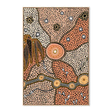 Spirits In The Sky, By Domica Hill Wall Art Gioia-Local 40x60cm Framed Canvas Oak