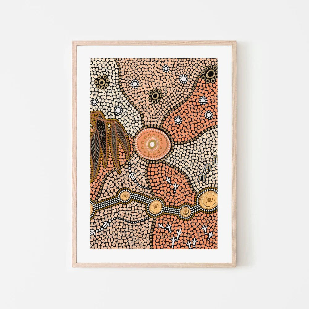 Spirits In The Sky, By Domica Hill Wall Art Gioia-Local 40x60cm Framed Poster Black