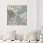 Spirits In The Sky, Dusty Green And Pink, By Domica Hill Wall Art Gioia-Local