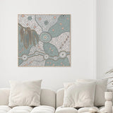 Spirits In The Sky, Dusty Green And Pink, By Domica Hill Wall Art Gioia-Local