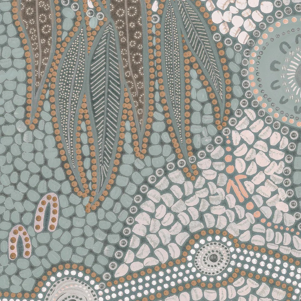 Spirits In The Sky, Dusty Green And Pink, By Domica Hill Wall Art Gioia-Local