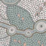 Spirits In The Sky, Dusty Green And Pink, By Domica Hill Wall Art Gioia-Local