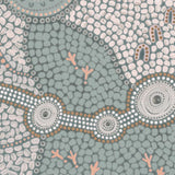 Spirits In The Sky, Dusty Green And Pink, By Domica Hill Wall Art Gioia-Local