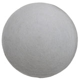 Spiro 200cm Round Wool & Viscose Rug  - Ivory Rug Mos-Local   