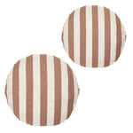 Set of 2 - Stripe 40cm Round Cushion - Hazel Cushion Warran-Local