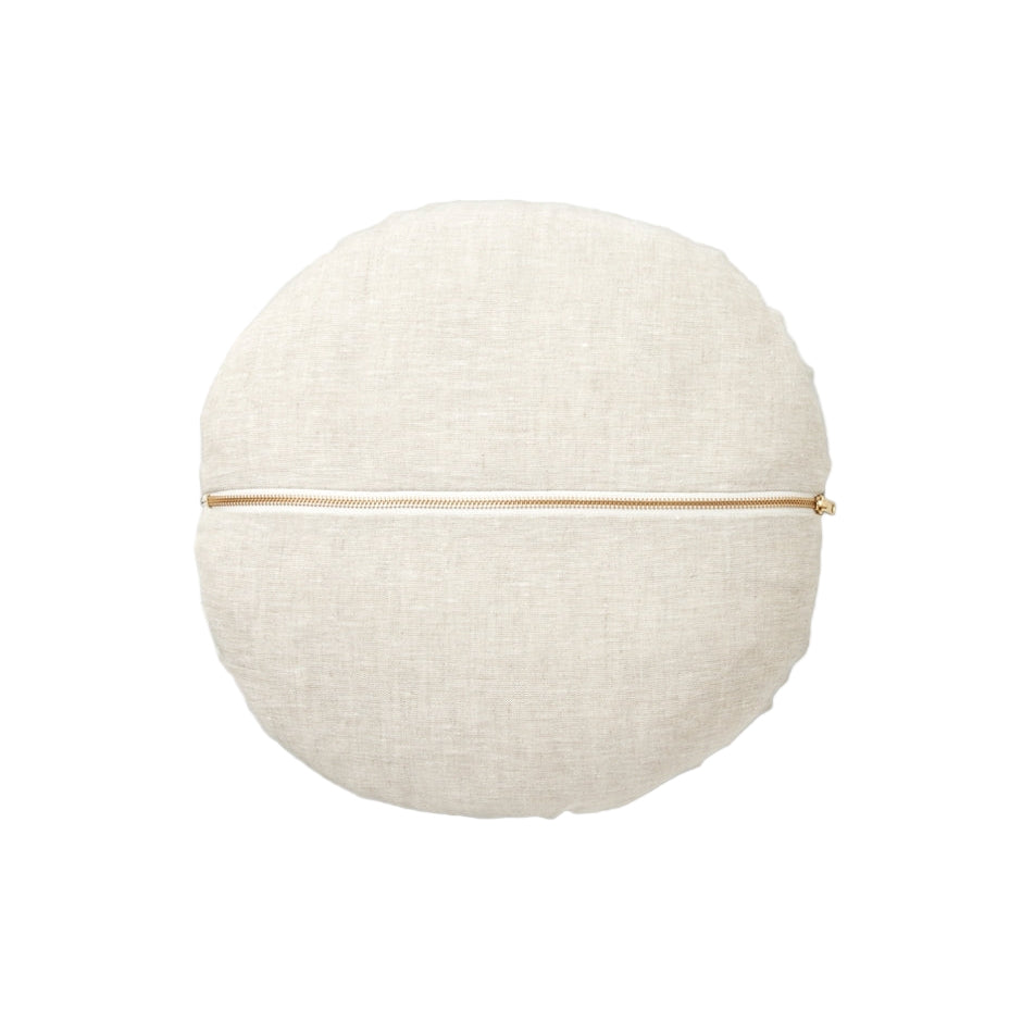 Ex Display - Stripe 40cm Round Cushion - Hazel Cushion Warran-Local