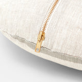 Ex Display - Stripe 40cm Round Cushion - Mist Cushion Warran-Local