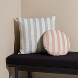 Ex Display - Stripe 40cm Round Cushion - Rose Cushion Warran-Local