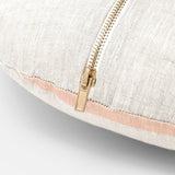 Ex Display - Stripe 40cm Round Cushion - Rose Cushion Warran-Local