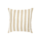 Ex Display - Stripe 50cm Square Cushion - Fawn with Feather Insert Cushion Warran-Local