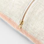 Ex Display - Stripe 50cm Square Cushion - Rose with Feather Insert Cushion Warran-Local