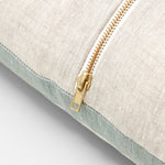 Ex Display - Stripe 50cm Square Cushion - Sky with Feather Insert Cushion Warran-Local