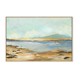Sunset on the Sand, By Jacob Q Wall Art Gioia-Local Oak Framed Canvas 60x40cm