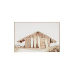 Surf Hut 120cm x 80cm Framed Canvas Wall Art Warran-Local   