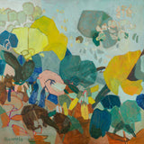 Sweet Pea Flutter, By Jeanette Vertentes Wall Art Gioia-Local 50x50cm Framed Canvas Gold