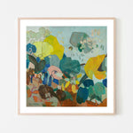 Sweet Pea Flutter, By Jeanette Vertentes Wall Art Gioia-Local 50x50cm Framed Poster Black