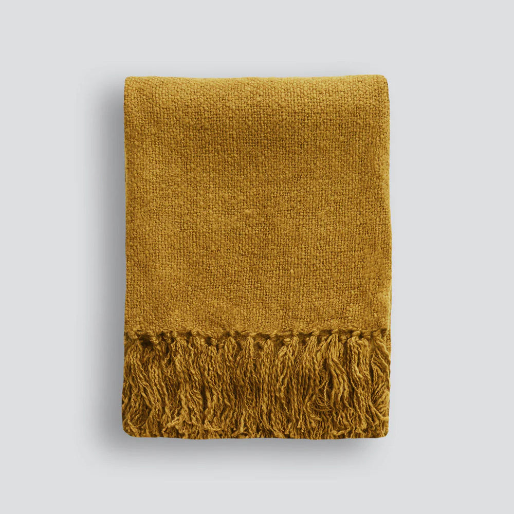 Baya Serenade Throw - Turmeric Throw Furtex-Local
