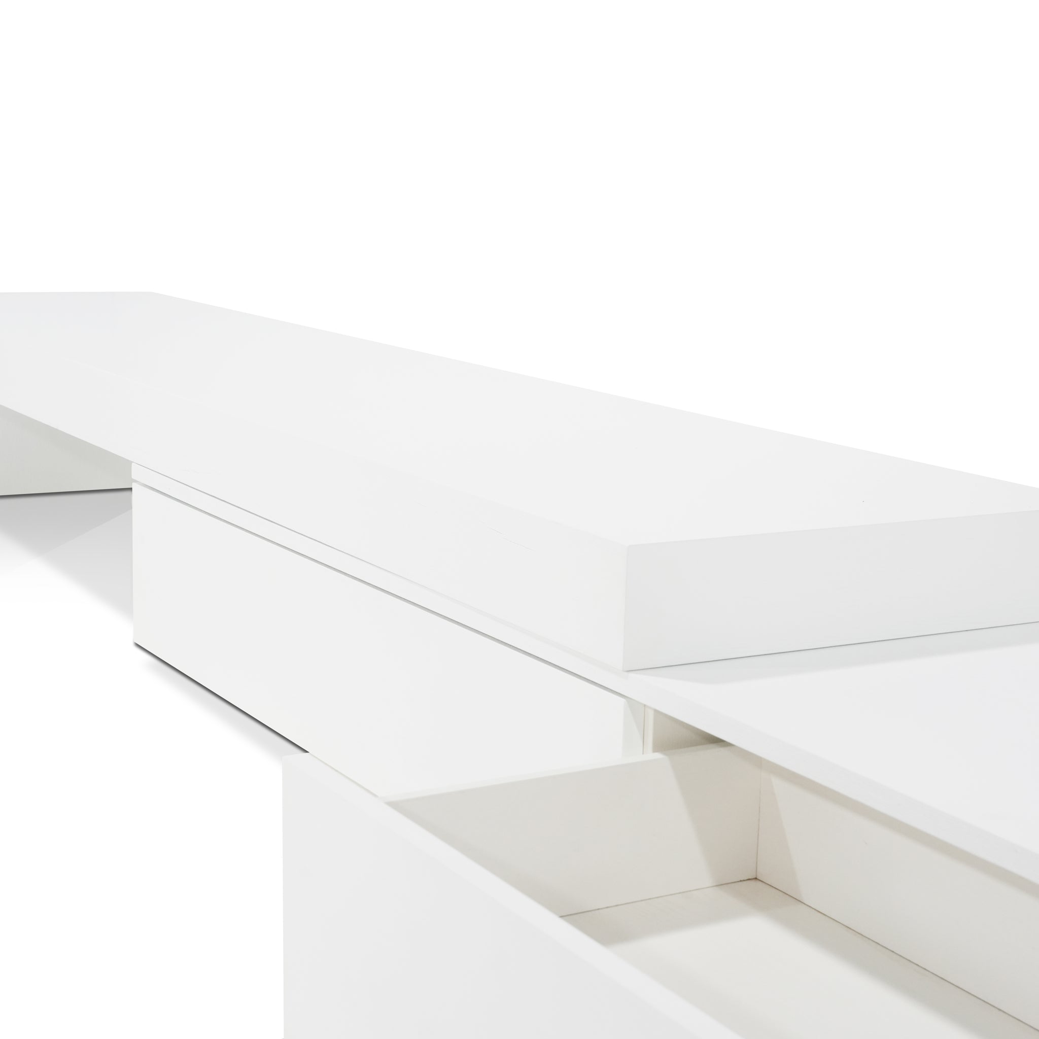 Katherine Extendable TV Entertainment Unit - White Oak TV/Entertainment Unit Century-Core