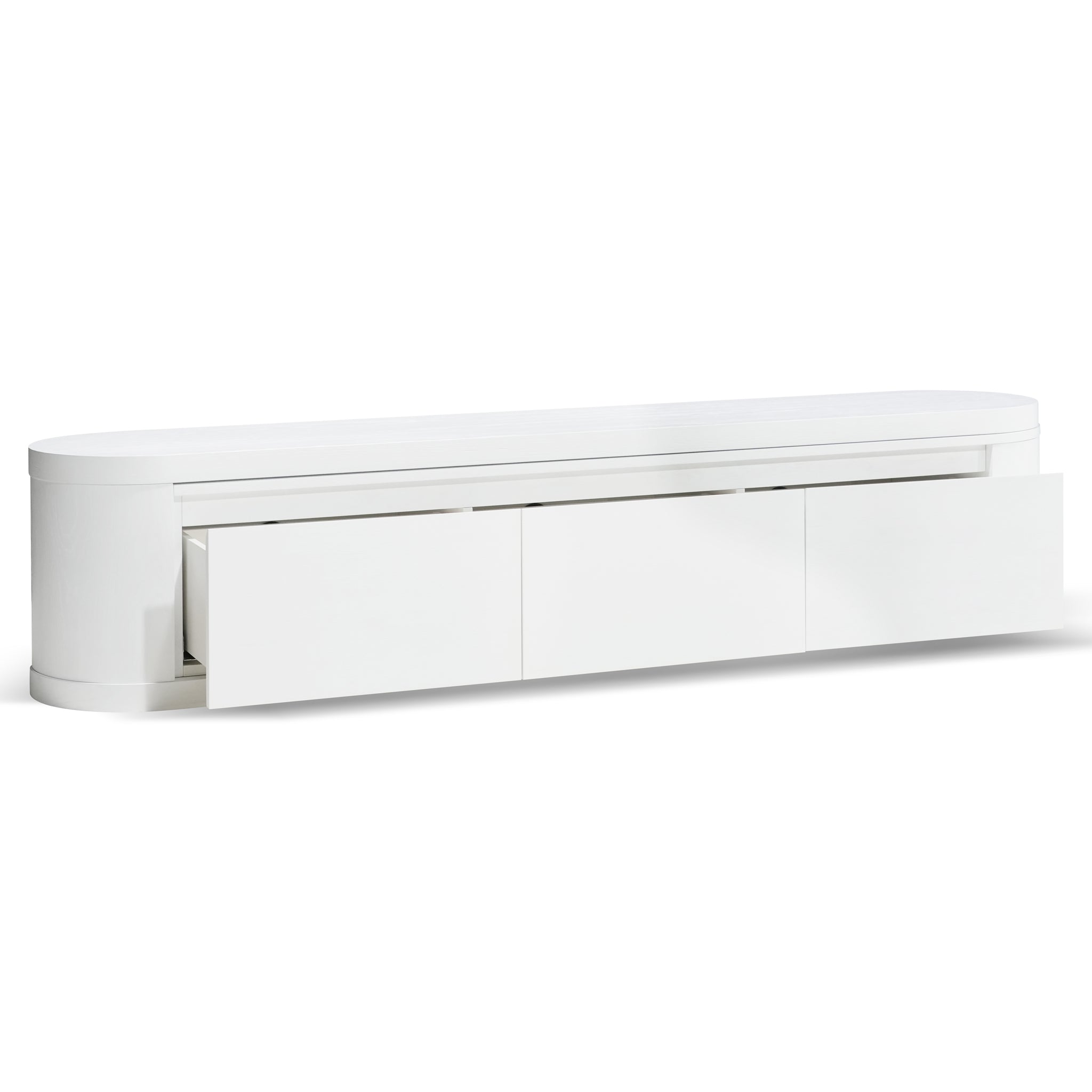 Eliza Extendable TV Entertainment Unit - Full White Oak TV/Entertainment Unit Century-Core