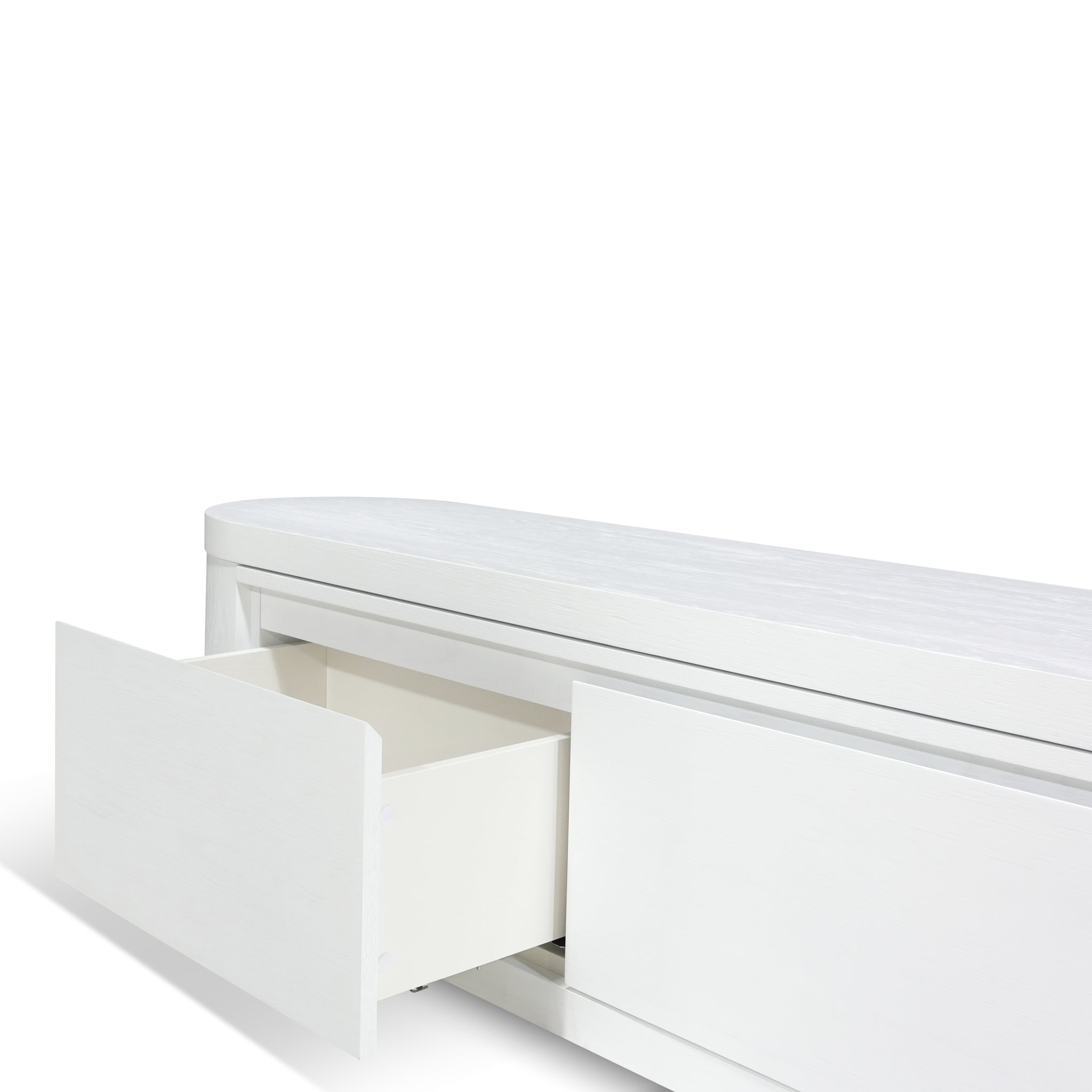 Eliza Extendable TV Entertainment Unit - Full White Oak TV/Entertainment Unit Century-Core