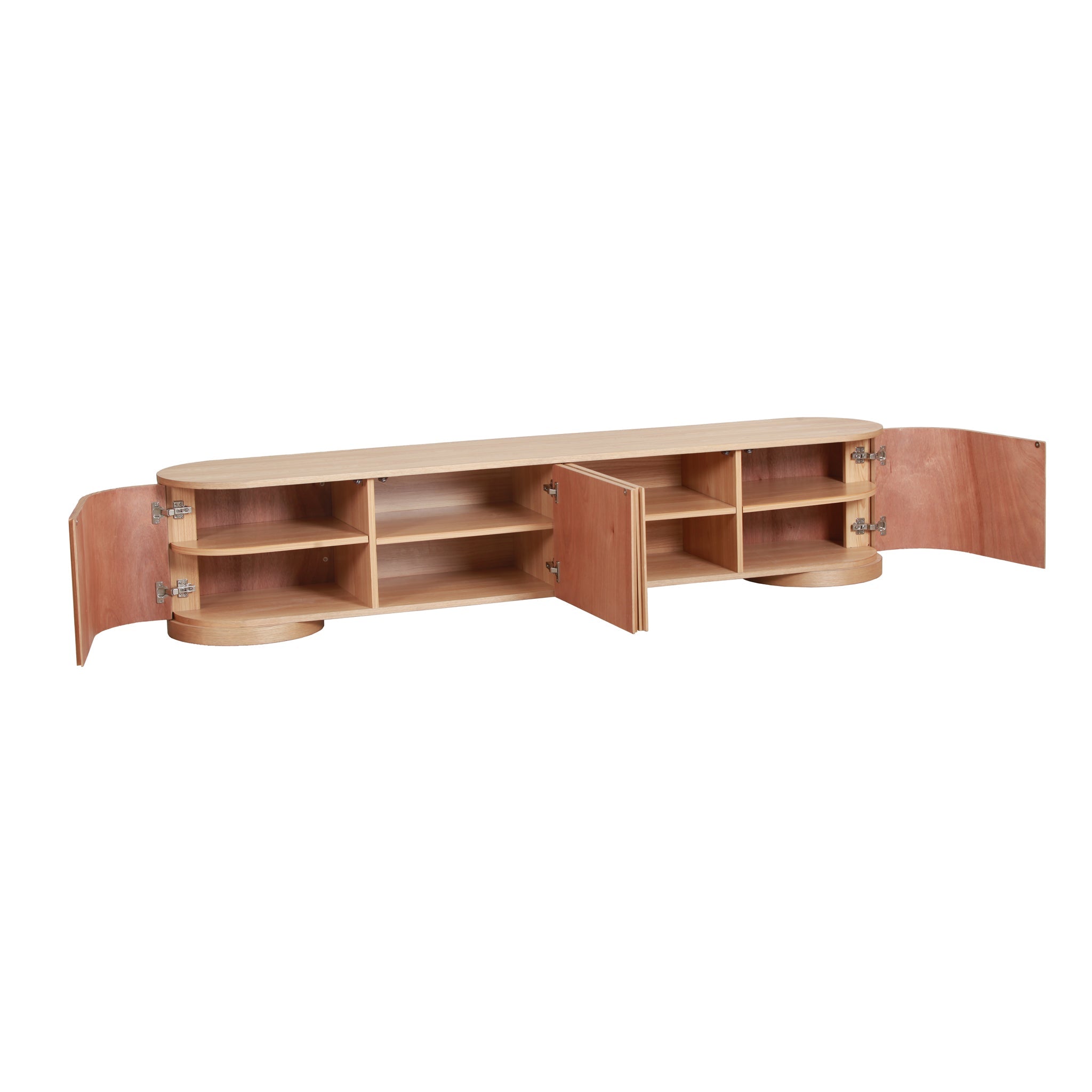 Anja 2.2m TV Entertainment Unit - Natural TV/Entertainment Unit Dwood-Core