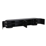 Anja 2.2m TV Entertainment Unit - Full Black TV/Entertainment Unit Dwood-Core