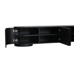 Anja 2.2m TV Entertainment Unit - Full Black TV/Entertainment Unit Dwood-Core