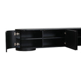 Anja 2.2m TV Entertainment Unit - Full Black TV/Entertainment Unit Dwood-Core