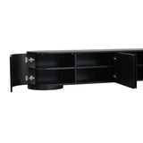 Anja 2.2m TV Entertainment Unit - Full Black TV/Entertainment Unit Dwood-Core