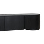 Anja 2.2m TV Entertainment Unit - Full Black TV/Entertainment Unit Dwood-Core